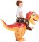 GOOSH Inflatable Ride on Dinosaur Orange Halloween Costume for Kids and Adults